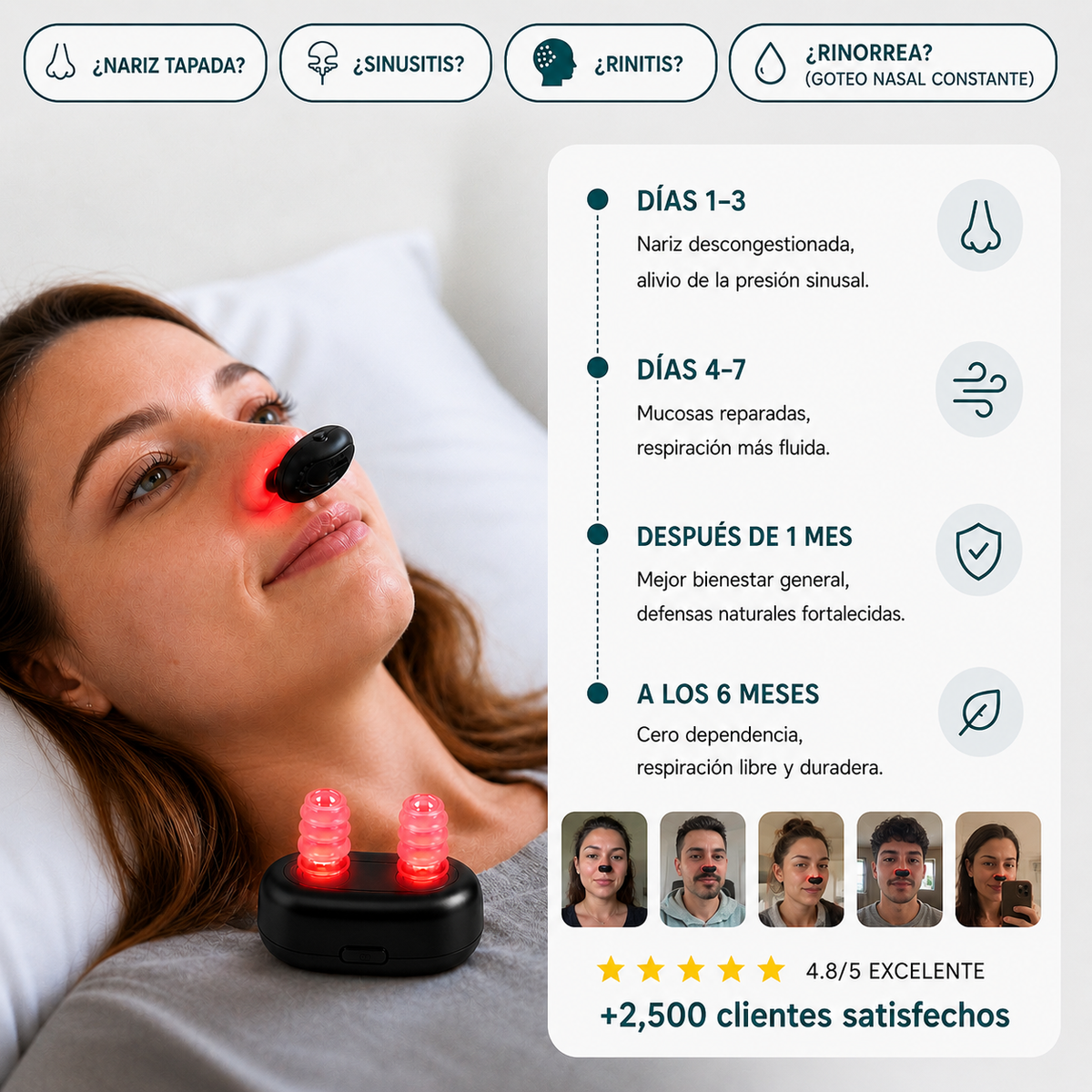 Red light therapy 660 -BreathNow™ AirFree