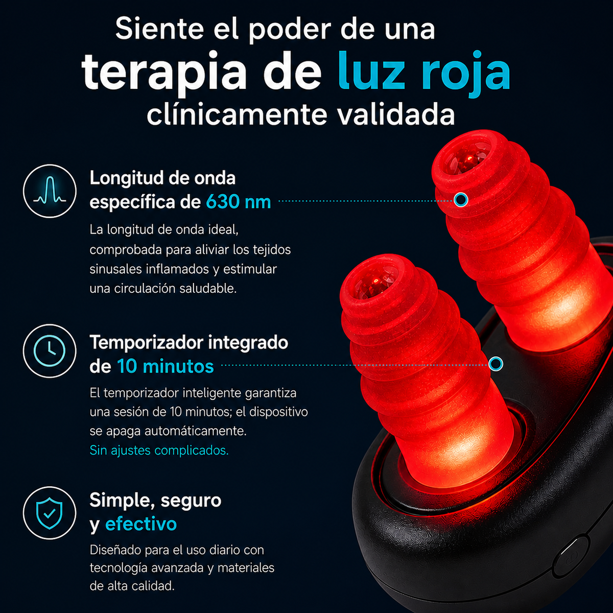 Red light therapy 660 -BreathNow™ AirFree